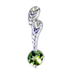 Aria Featherlight Pendant Jewelry with Green Gemstone Peridot Green Green