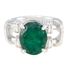 Emilia Rope-Wire Green Solitaire Ring