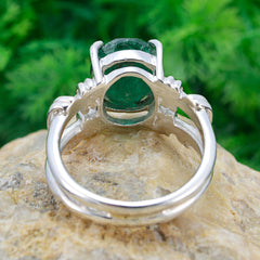 Emilia Rope-Wire Green Solitaire Ring