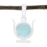 Ivy Aqua Pendant - Stylish Gemstone Jewelry by Ivy Aqua Chalcedony Aqua Aqua
