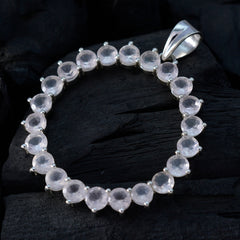 Julia Pink Pendant Elegant Rose Quartz Gemstone Necklace