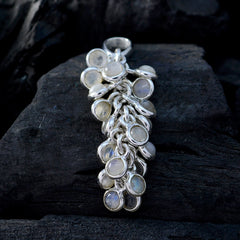 Katharina White Armor Pendant Sterling Silver Gemstone
