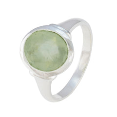 Nisa Contemporary Light Green Solitaire Ring