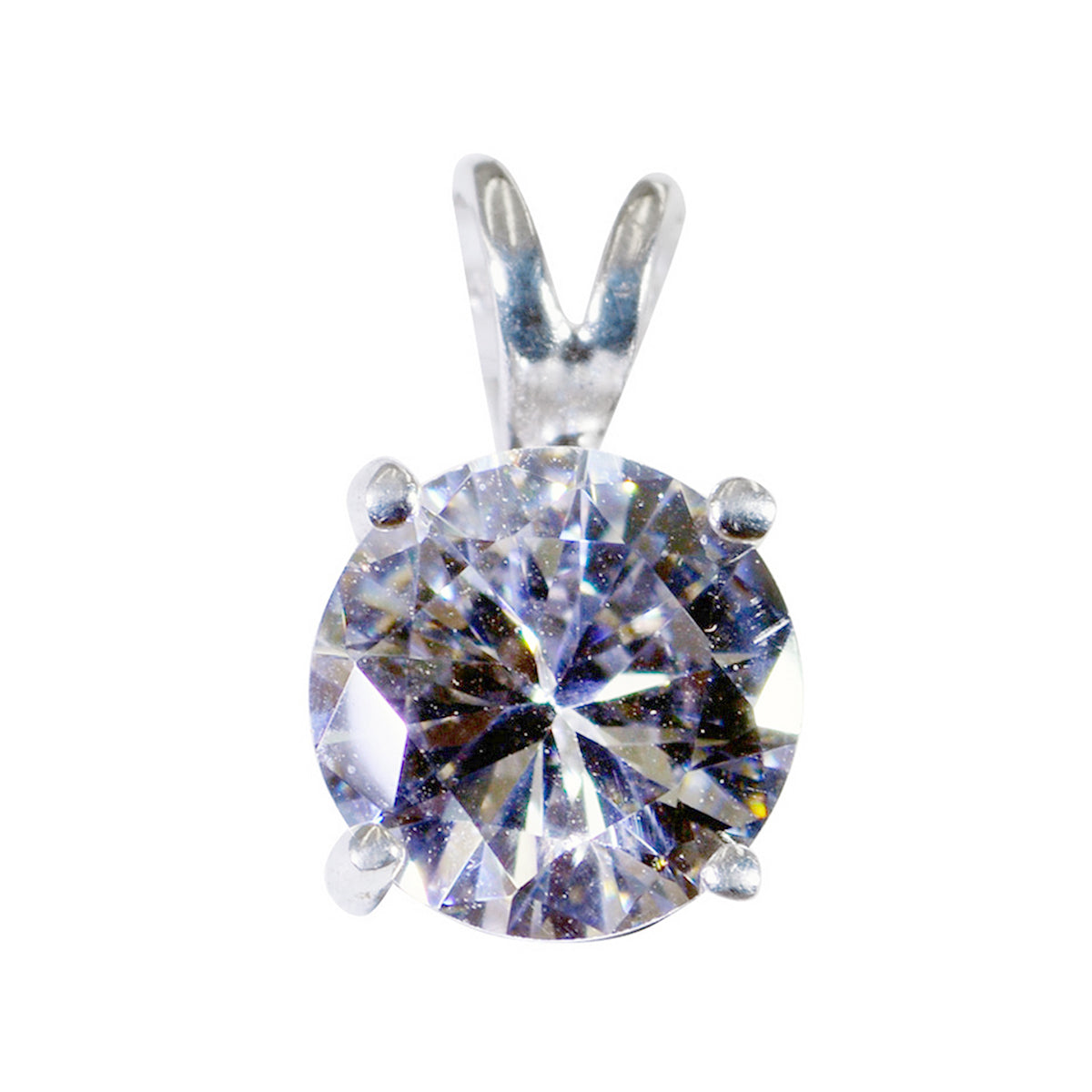 Bianca Minimalist Crystal Jewelry Online India Pendant White CZ White White