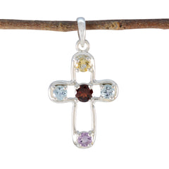 Claire Multicolor Dainty Pendant with Gemstones Multi Stone multicolor Multicolor