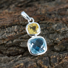 Tereza Multicolor Wedding Pendant with Gemstones