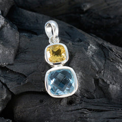 Tereza Multicolor Wedding Pendant with Gemstones