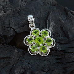 Patricia Green Pendant Sterling Silver Floral Design