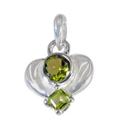 Sarah Green Featherlight Pendant with Gemstone Accent Peridot Green Green
