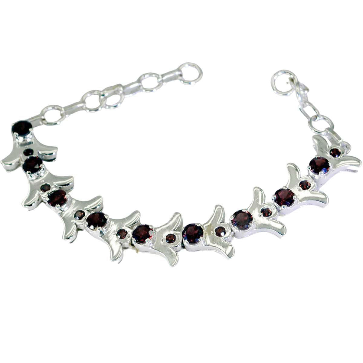 Hanna Versatile Red Tennis Bracelet for Everyday Glam Garnet Red
