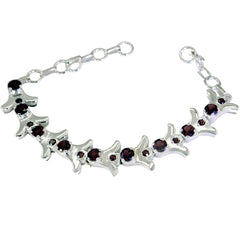 Hanna Versatile Red Tennis Bracelet for Everyday Glam Garnet Red