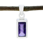 Savannah Vibrant Gemstone Necklace Pendant Amethyst Purple Purple