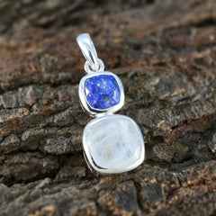 Victoria Gemstone Jewelry Blue Lapis & Moonstone Pendant