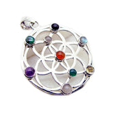 Victoria Multicolor Pendant with Gemstone Design Multi Stone multicolor Multicolor