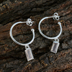 Victoria Pink Solitaire Dangle Earrings for Stylish Looks