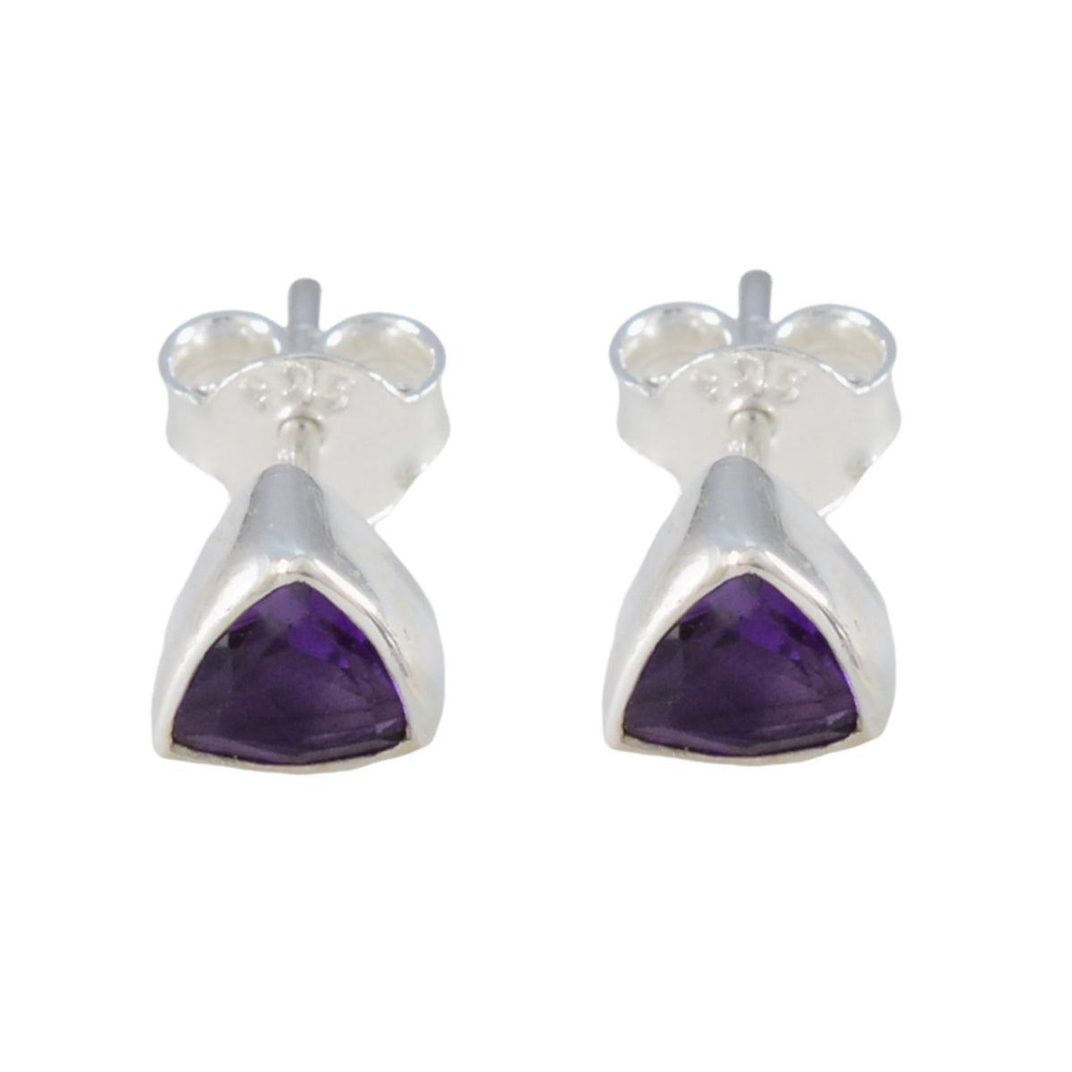 Victoria Purple Stud Earrings for Everyday Glam Amethyst Purple Stud