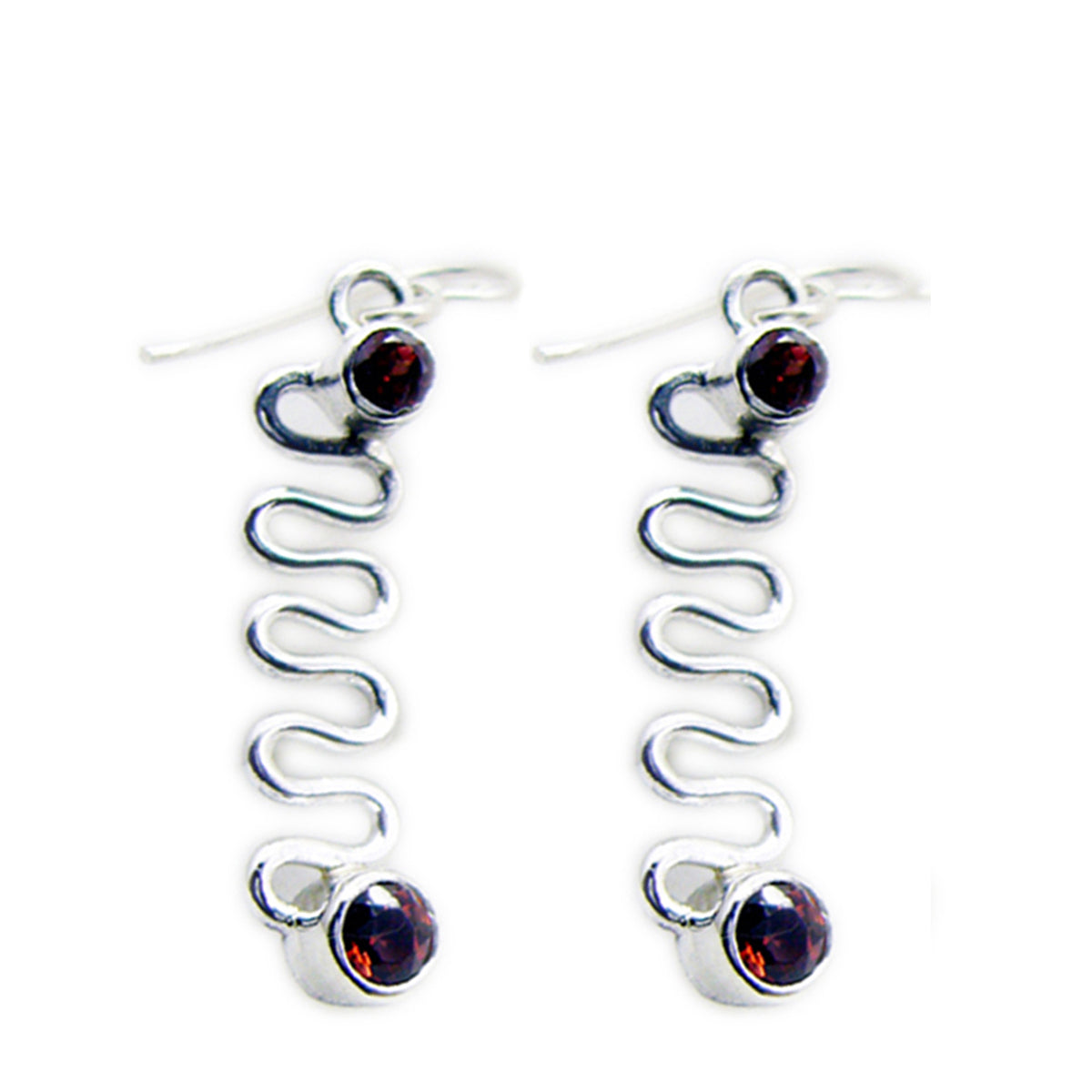 Victoria Red Dangle Earrings for Stylish Glam Garnet Red Dangle
