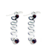 Victoria Red Dangle Earrings for Stylish Glam Garnet Red Dangle