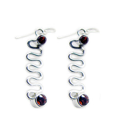 Victoria Red Dangle Earrings for Stylish Glam Garnet Red Dangle