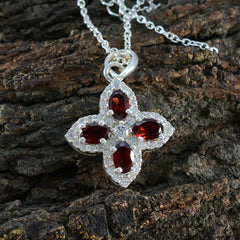Victoria Red Pendant | Elegant Gemstone Jewelry