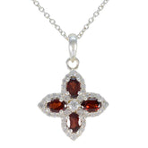 Victoria Red Pendant | Elegant Gemstone Jewelry Garnet Red Red