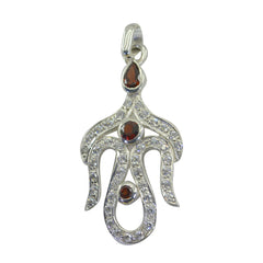 Victoria Red Pendant - Stunning Gemstone Fashion Jewelry Garnet Red Red