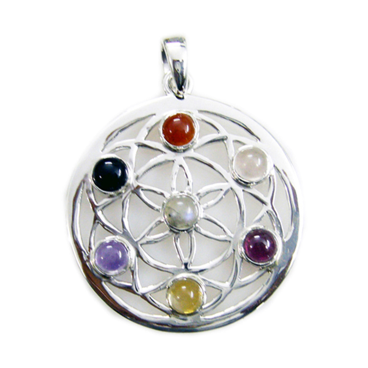 Scarlett Victorian Multicolor Pendant for Stylish Wear Multi Stone multicolor Multicolor