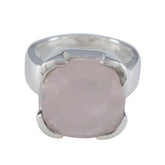 Eliza Victorian Pink Solitaire Ring Rose Quartz Pink