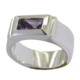 Nella Victorian Purple Solitaire Ring Amethyst Purple
