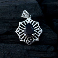 Charlotte Victorian Red Pendant Necklace in Silver