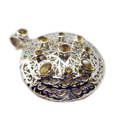 Yasmin Yellow Vintage Chunky Pendant