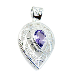 Andrea Vintage Purple Pendant - Elegant Silver Design Amethyst Purple Purple