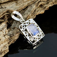 Freya Vintage White Pendant with Intricate Silver Design