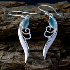 Violet Aqua Dangle Earrings for Everyday Glam