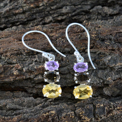 Violet Multicolor Dangle Earrings for Everyday Glam