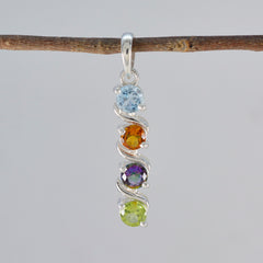 Violet Valentine Pendant - Colorful Gemstone Charm