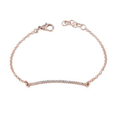 Nova Whisper-Thin Chain Bracelet Gift for Every Occasion White CZ White