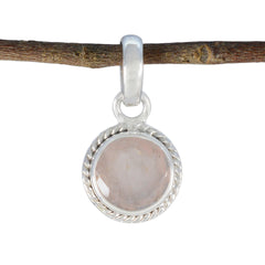 Rebeca Pink Rope-Wire Whisper-thin Pendant Rose Quartz Pink Pink