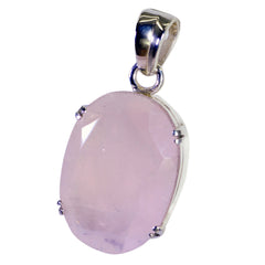 Sofía Whisper-thin Pendant Necklace with Rose Quartz