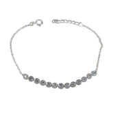 Natalie Whisper-Thin Tennis Bracelet for Everyday Glam White CZ White