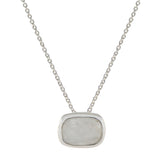 Alice White Armor Pendant for Elegant Style Rainbow Moonstone White White