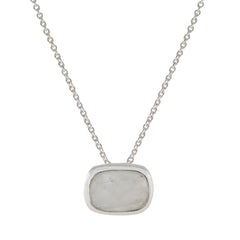 Alice White Armor Pendant for Elegant Style Rainbow Moonstone White White