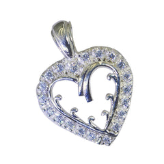 Nova White Bubble Classic Pendant Heart-Shaped Sparkle