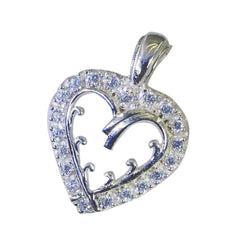 Nova White Bubble Classic Pendant Heart-Shaped Sparkle