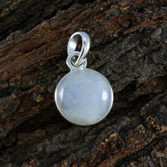 Alice White Bubble Pendant Necklace with Silver Setting