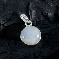 Alice White Bubble Pendant Necklace with Silver Setting