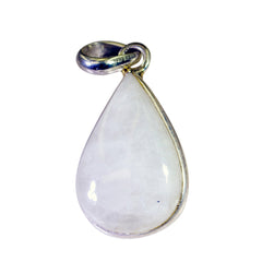 Andrea White Bubble Pendant Teardrop Gemstone Jewelry Rainbow Moonstone White White