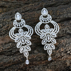 Kristine White Chunky Stud Earrings for Chic Style