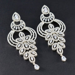 Kristine White Chunky Stud Earrings for Chic Style