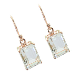 Sarah White Dangle Earrings India - Elegant Gemstone Style